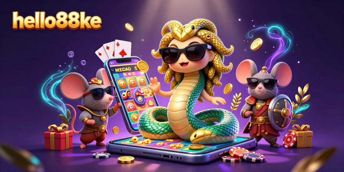 Experience winning thrills with hello88ke while enjoying vibrant 3D casino elements and characters.