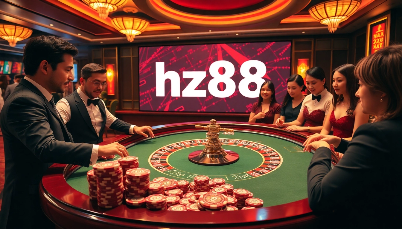 Engage in high-stakes gambling excitement with link vào hz88 at a vibrant casino.