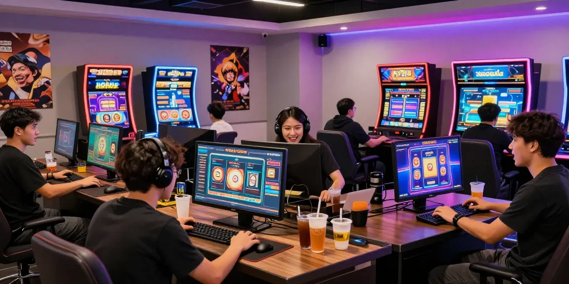 Players enjoying the thrilling game xoso66 in a vibrant digital casino environment.