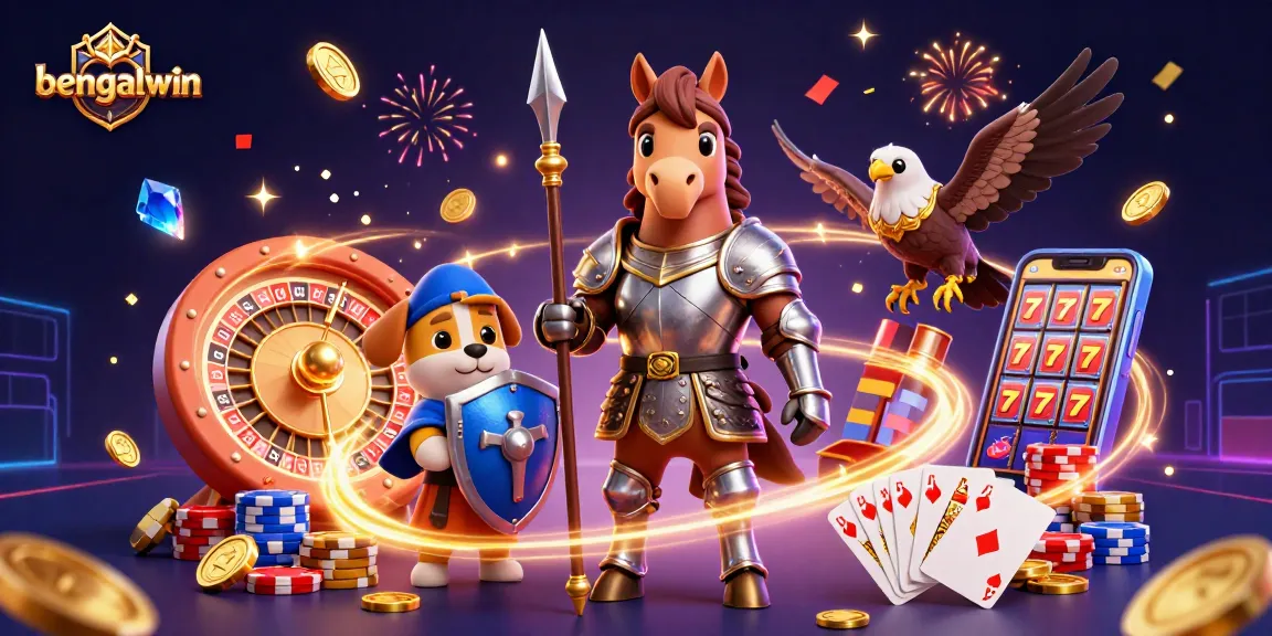 Bengalwin offers thrilling online casino gaming with vibrant characters and dynamic casino elements.