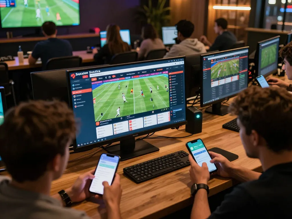 Socolive sports betting scene featuring live football match engagement and interactive betting experience