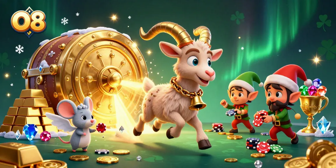 Experience the excitement at O8’s festive casino with Krampus, playful elf gremlins, and gold treasures.