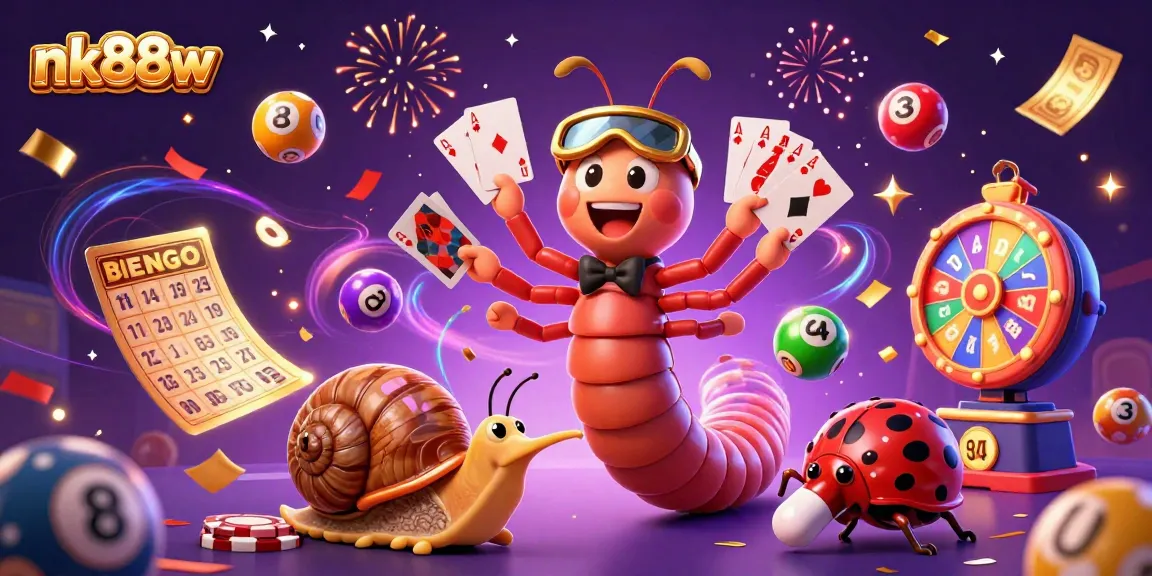 Engage in thrilling gameplay at nk88w with dynamic characters and colorful casino elements in a lively setting.