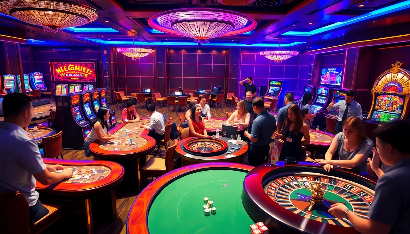 Experience thrilling gameplay at https://km88online.net/ in a lively casino atmosphere filled with excitement.