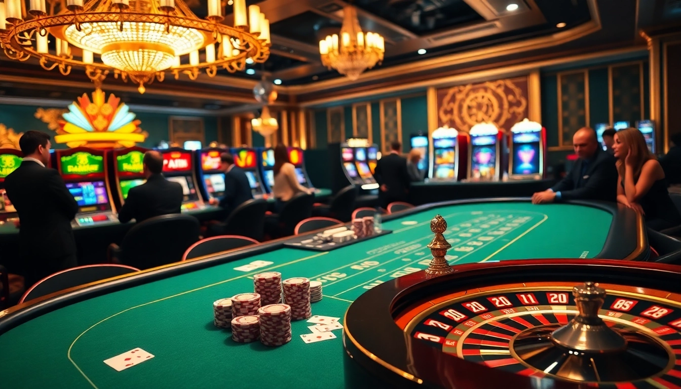 Experience the thrill of gambling at https://tintuceva.net/ with a vibrant casino atmosphere featuring blackjack and slot machines.