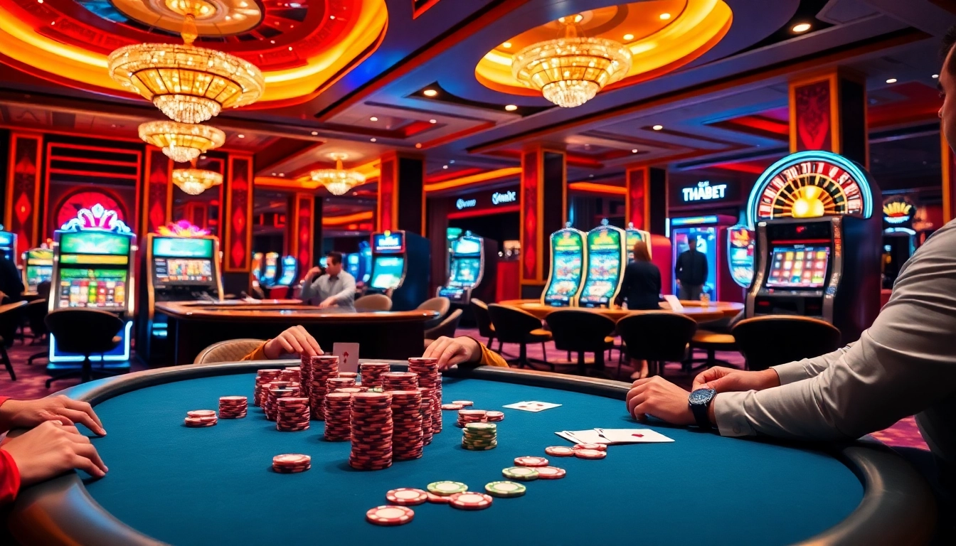 Experience the thrill of online gambling at https://thabethome.com/ with engaging casino games and vibrant ambiance.