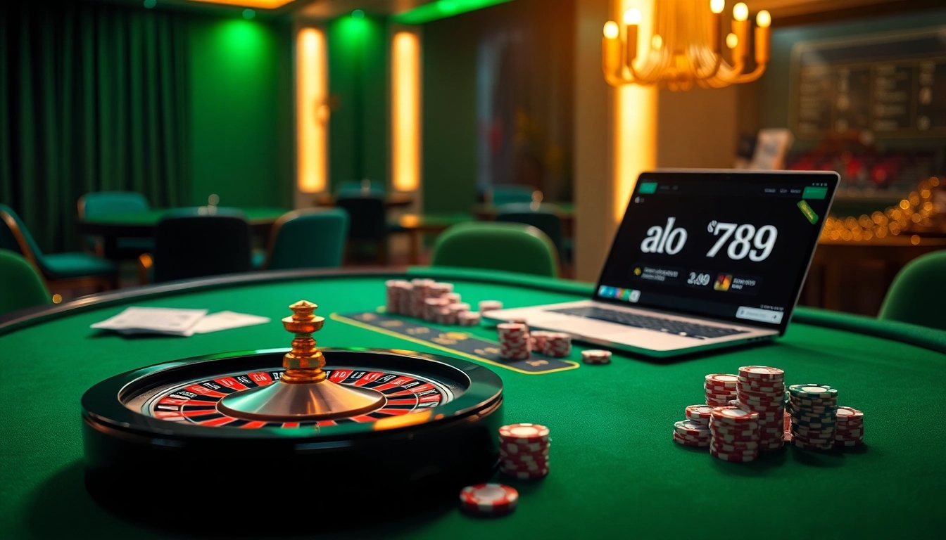 Alo789 offers a thrilling online casino experience with vibrant roulette and poker action.