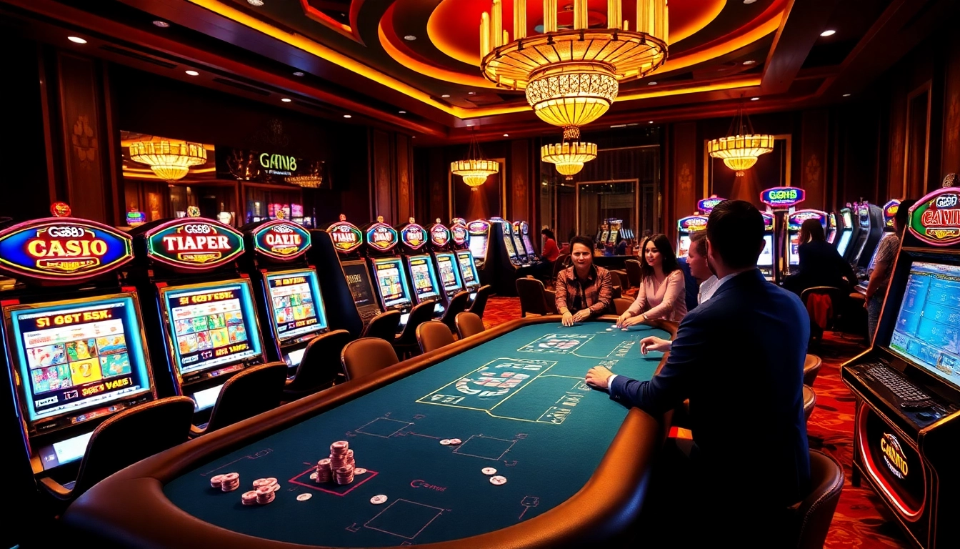 Experience the thrilling atmosphere of gg88 com with vibrant casino tables and exciting gaming action.