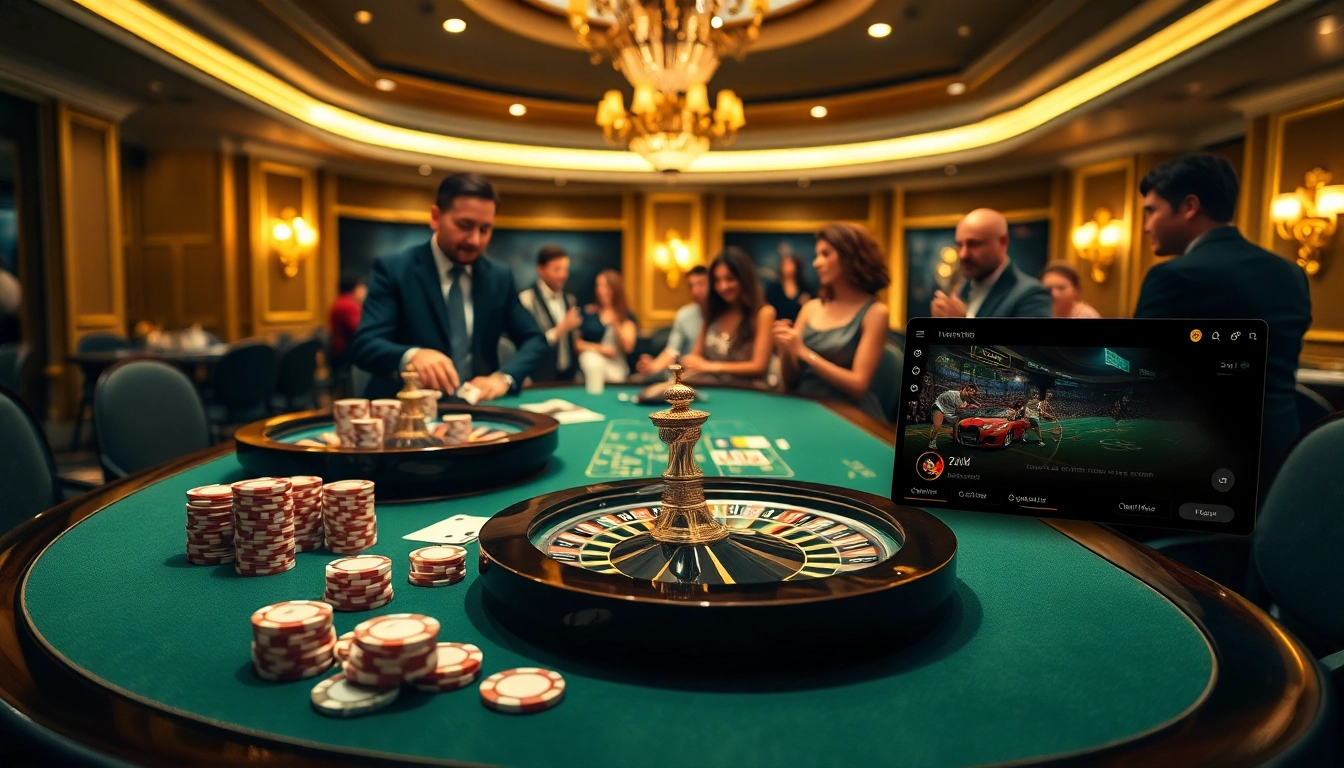 Experience the thrill of gambling with bsport at a luxurious casino table.