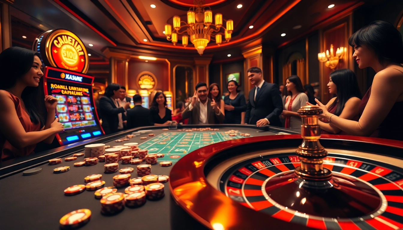 Engage with nhà cái MM95 at a premium online casino experience with vibrant slot machines and a dynamic roulette wheel.