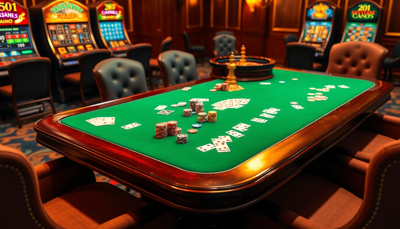 Engage in thrilling betting action at https://88new.autos/ with a luxurious casino setup featuring colorful chips and cards.