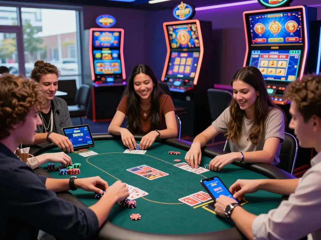 Experience the excitement of online gaming with rikvip tải in a vibrant casino atmosphere.