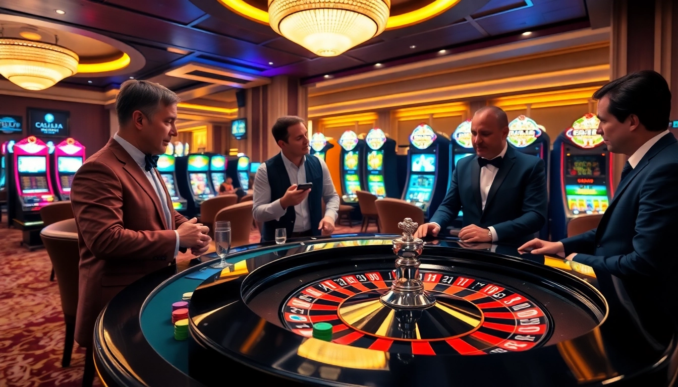 Excited gamblers place bets at the roulette table in 88aa casino.