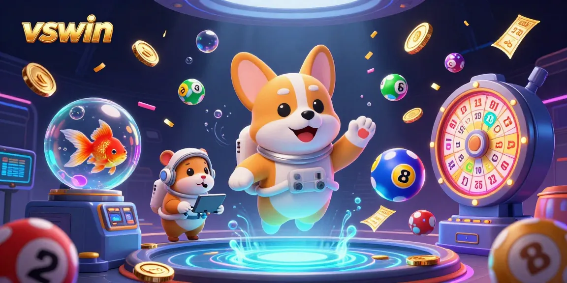 Engage with interactive games at vswin featuring vibrant graphics and lively characters in a casino setting.