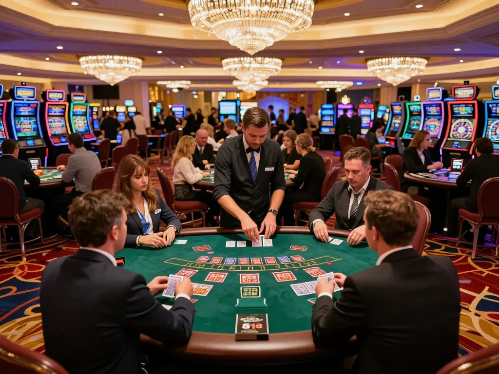Players at the blackjack table using their sc88 strategy guides to enhance their gameplay experience