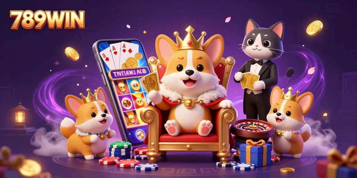 Experience the thrills of 789WIN with vibrant gaming elements and a luxurious casino atmosphere.
