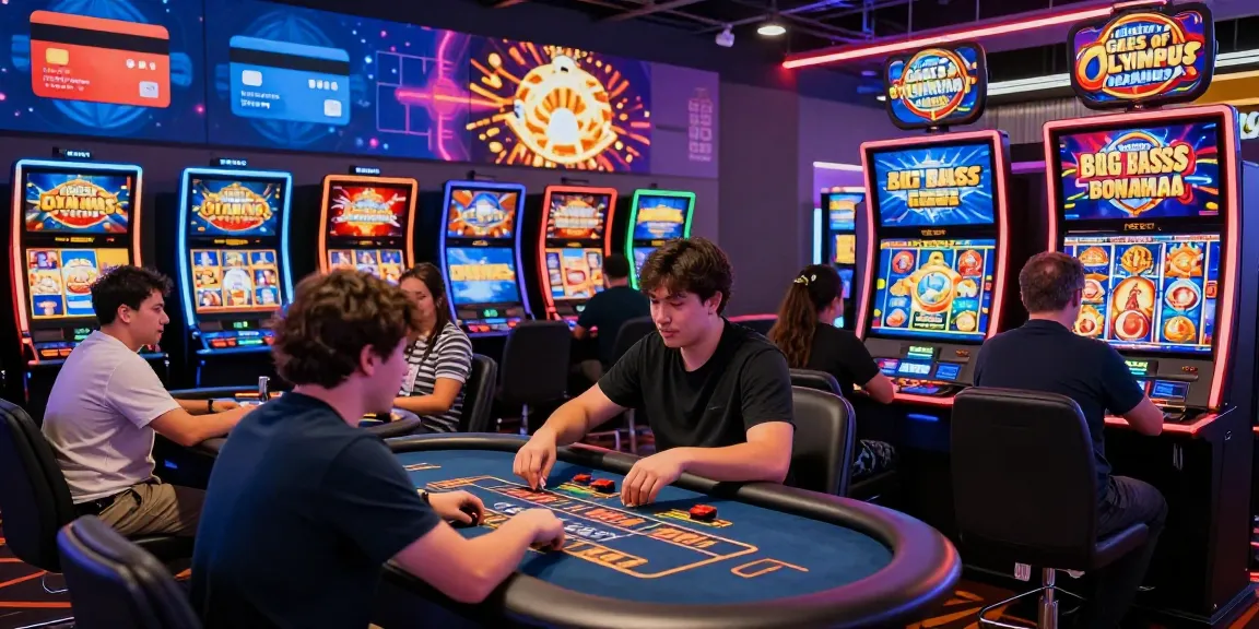 Exciting online gaming scene featuring players engaging with credit card casinos at https://ccrm.org.uk/ showcasing vibrant slot games and promotions.