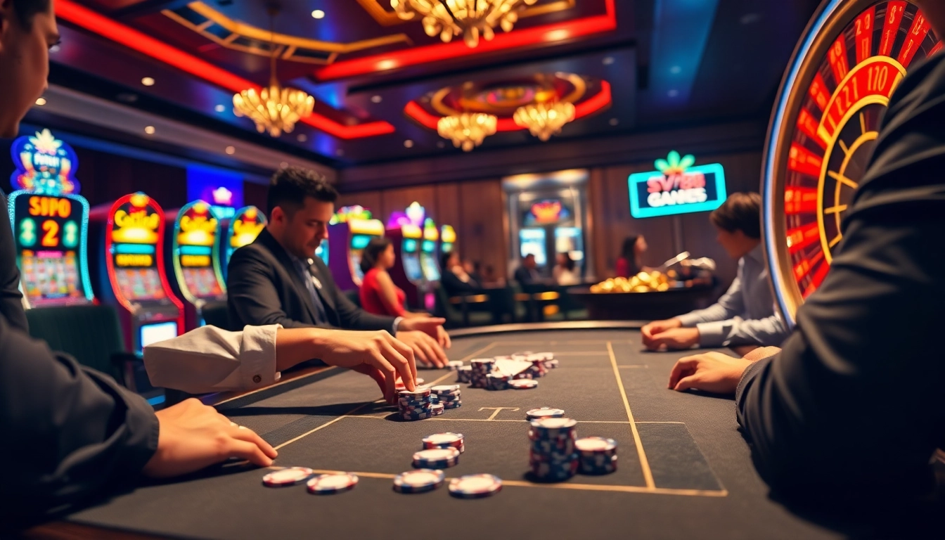 Experience thrilling gameplay at https://sv88s.pro with exciting casino tables and vibrant slot machines.