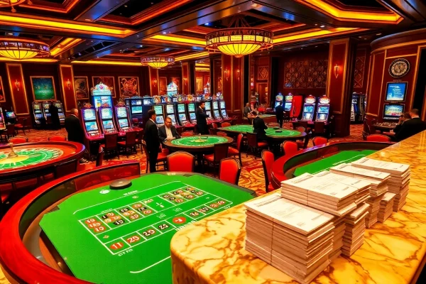 Engaging scene of players enjoying various games at xx88 kjc casino.