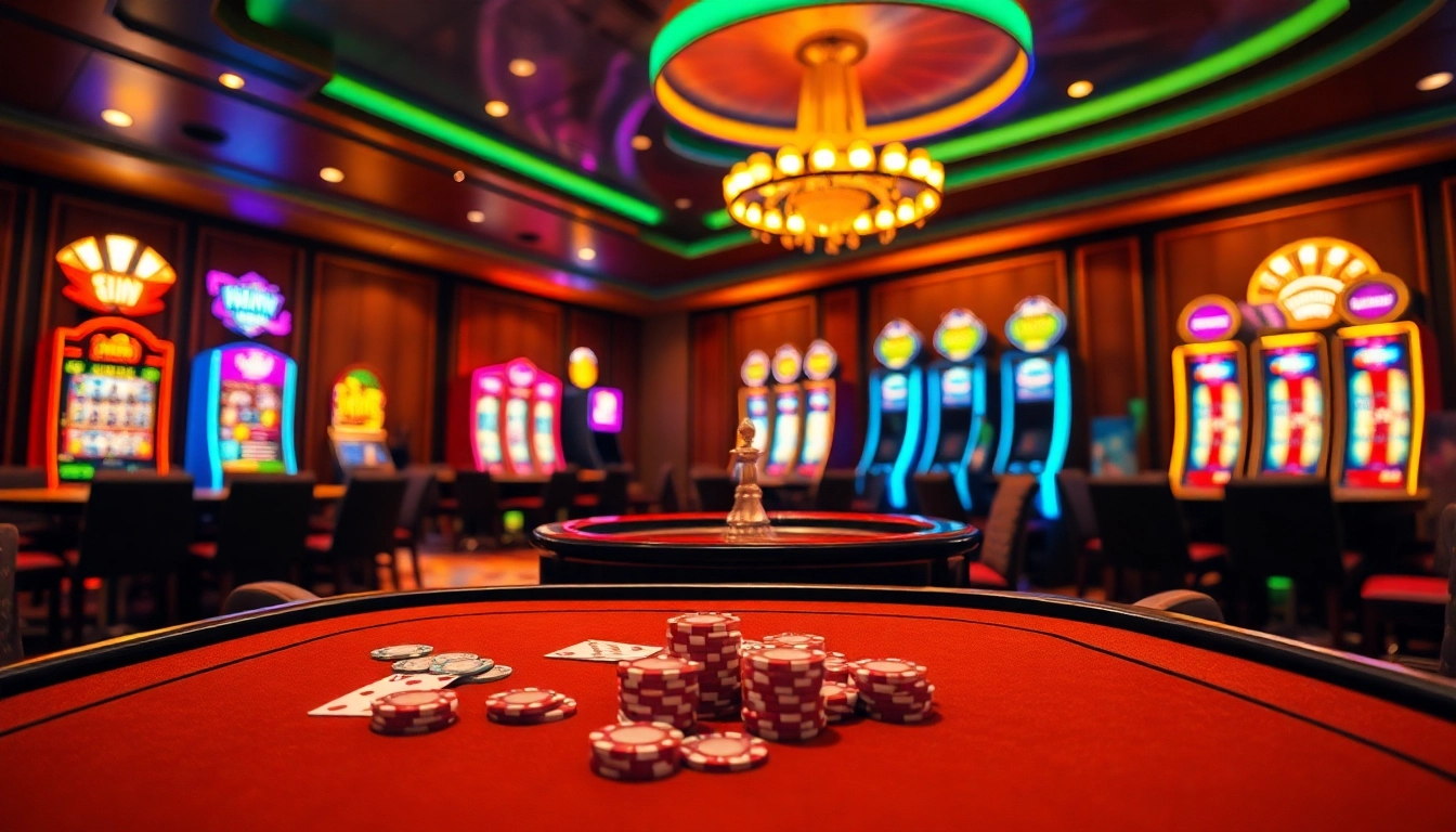 Play exciting games on Fun88.com with vibrant casino visuals featuring poker, roulette, and slots.