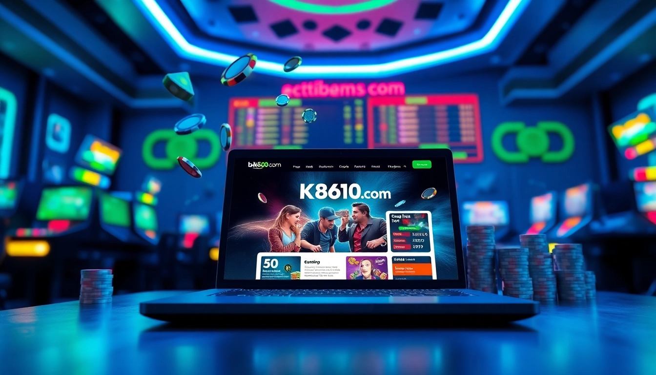 Experience bk860s.com with a modern gaming interface, vibrant colors, and engaging atmosphere.