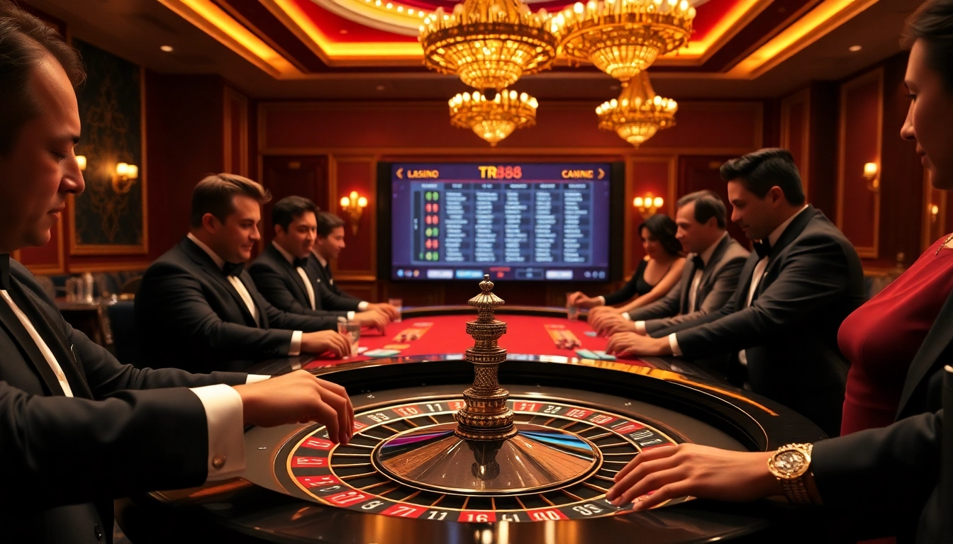 Win big with the tr88 game at a luxurious casino table filled with vibrant chips and cards.