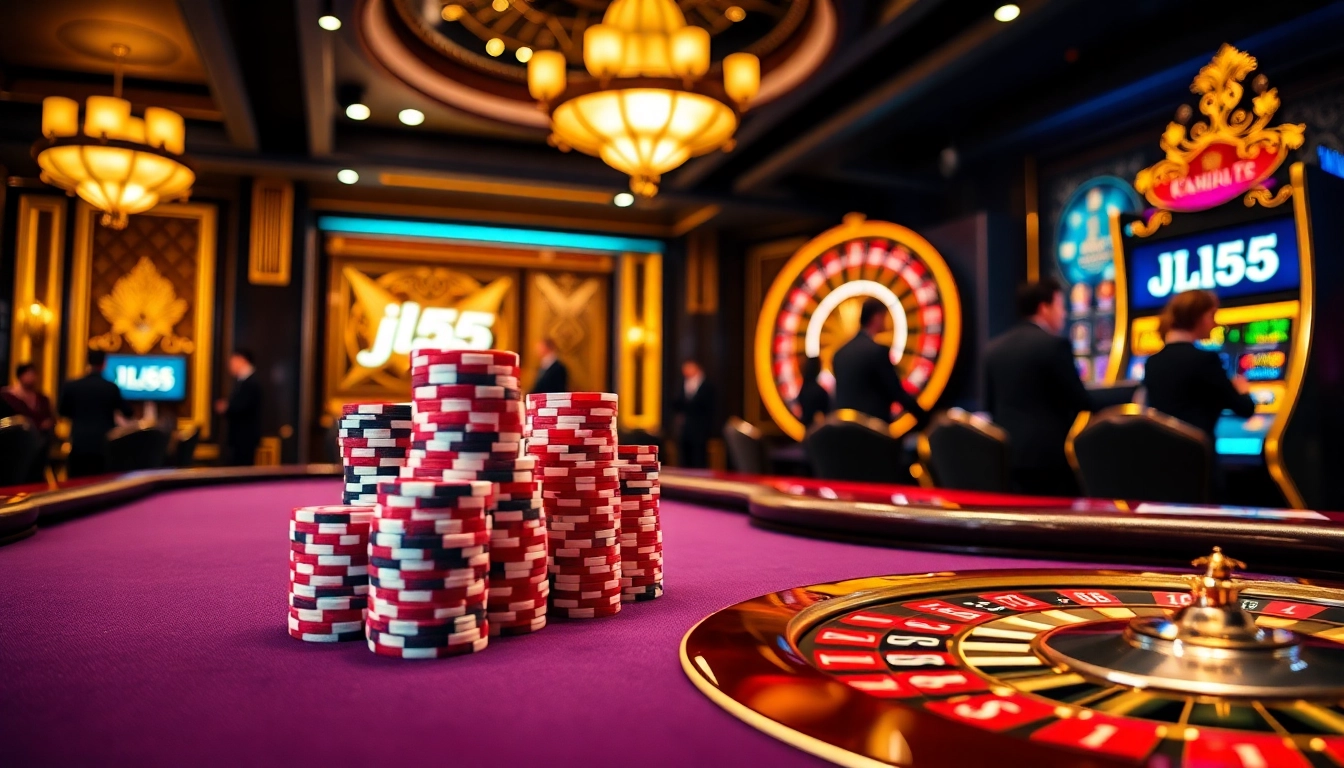Experience luxury gambling at the jl55 poker table, showcasing excitement and professionalism.