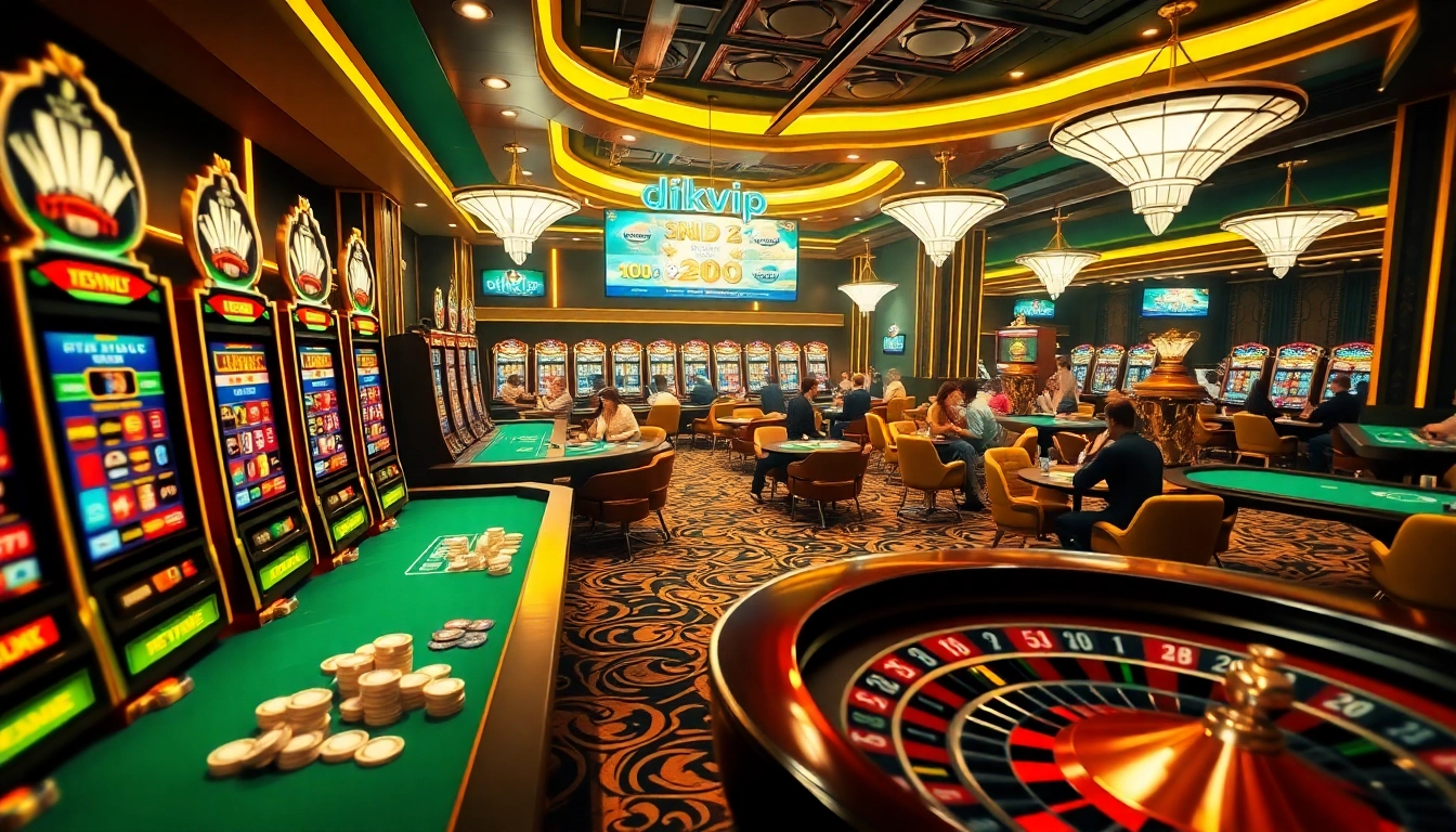Experience the thrill of gambling at Rikvip with vibrant slot machines, poker tables, and a lively atmosphere.