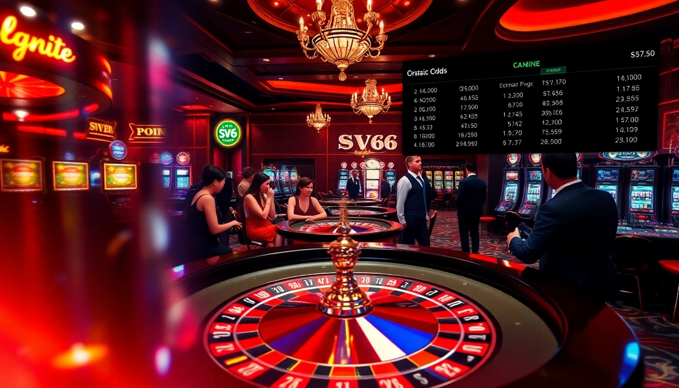 Experience high-stakes action with sv66 casino tables, vibrant chips, and dazzling slot machines.